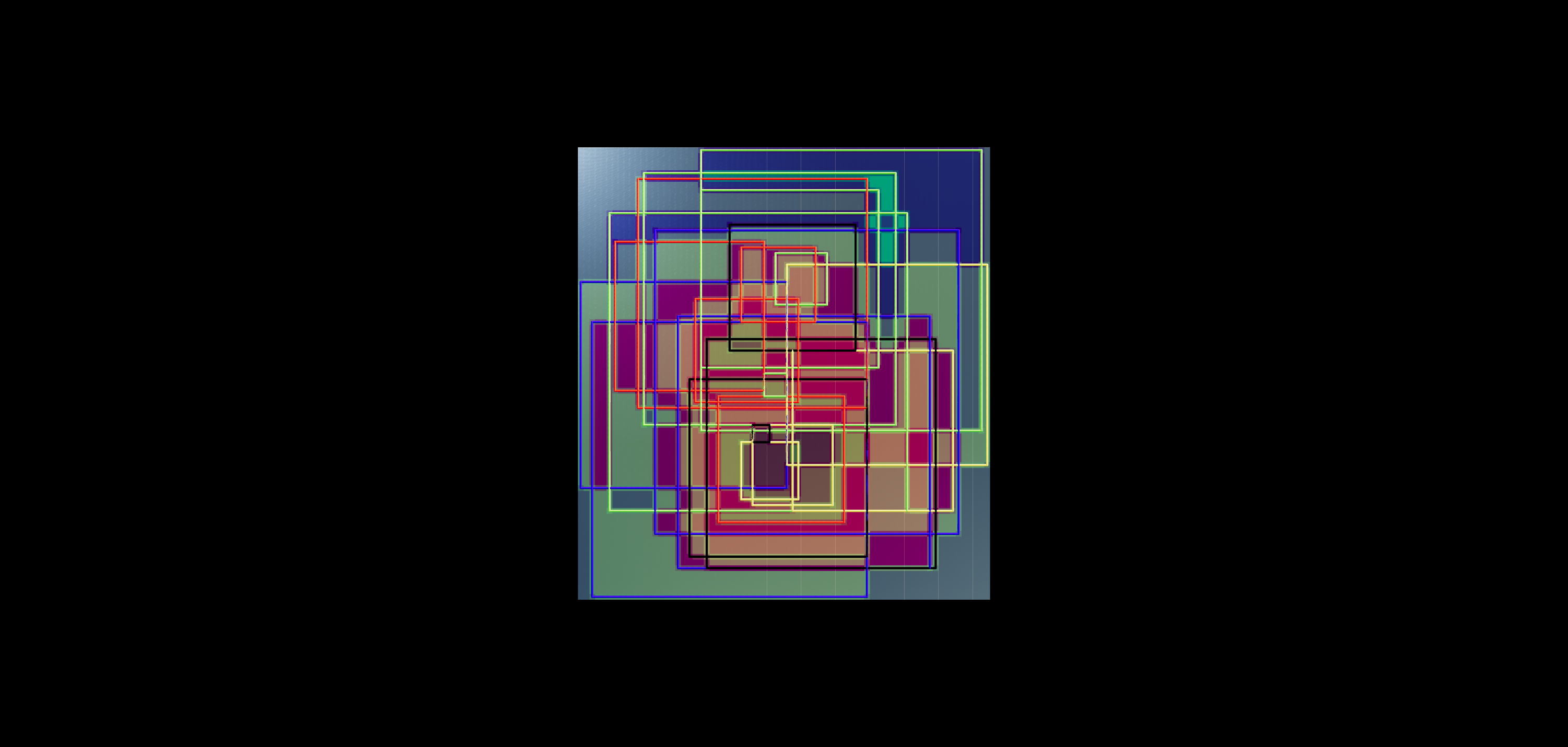 Boustrophedon artwork — Vera Molnár